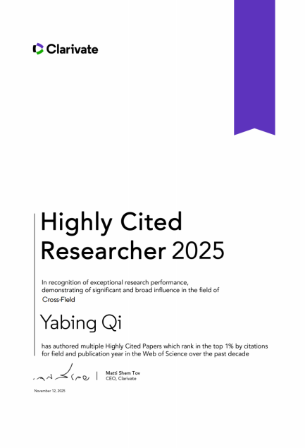 Highly Cited Researcher in the field of Cross-Field_01